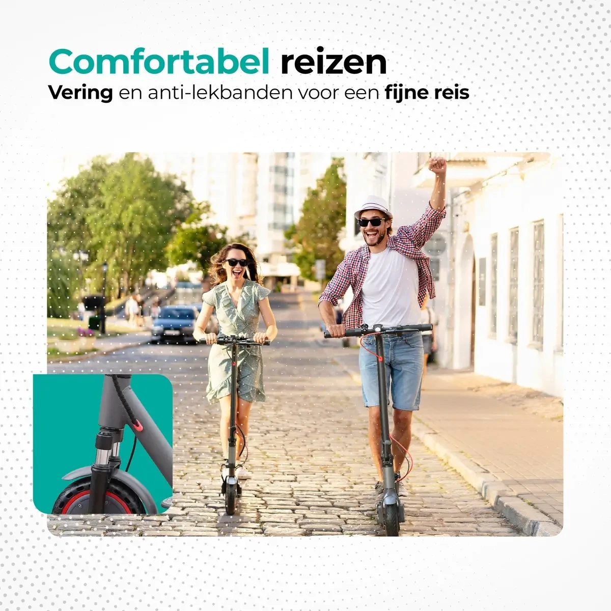 Stay-on Aovopro AP07 Elektrische Step Met Knipperlicht en Vering elektrische step