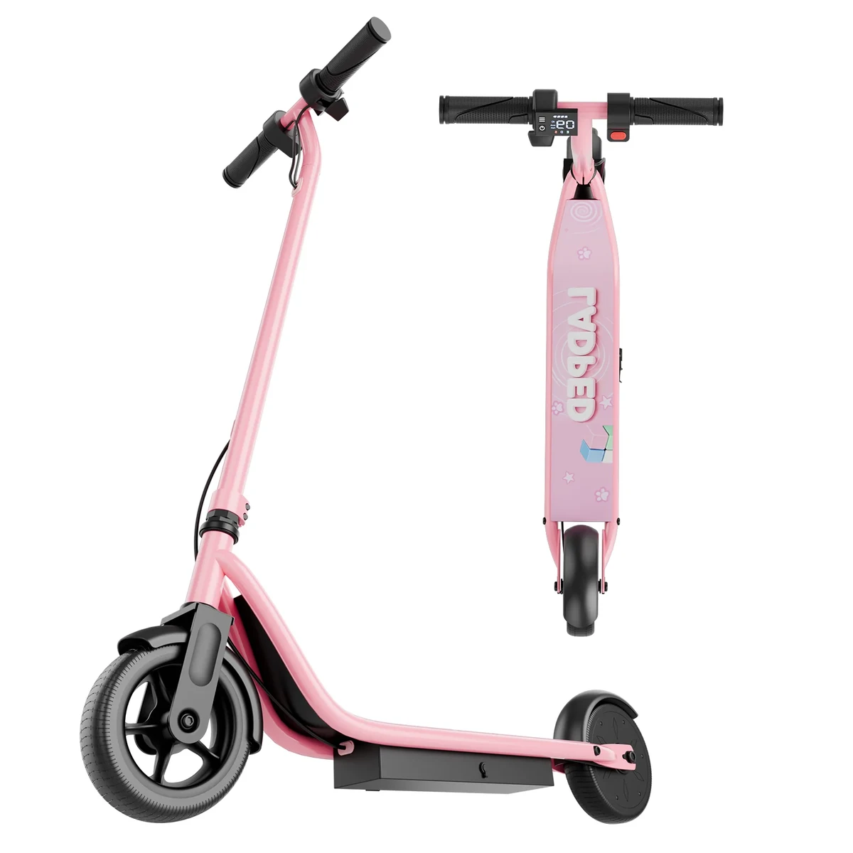 Stay-on KIDS Stay-on LP-65 Roze elektrische kinderstep elektrische step